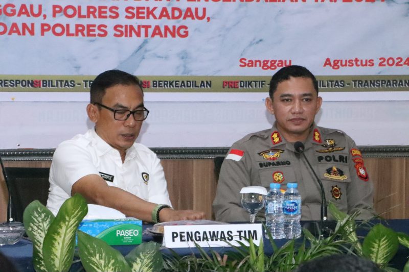 Tim dari Itwasum Polri melakukan kegiatan AUDIT Kinerja TAHAP II DI. POLRES. SANGGAU