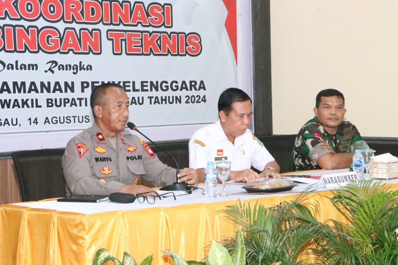 POLRES SANGGAU MELAKSANAKAN KEGIATAN RAPAT KOORDINASI BIMBINGAN TEKNIS, DALAM KEGIATAN PENGAMANAN PILKADA