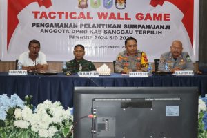 TACTICAL WAAL GAME. (TWG)  PENGAMANAN DAN PELANTIKAN ANGGOTA DPRD KABUPATENG SANGGAU 2024 S/D 2029.