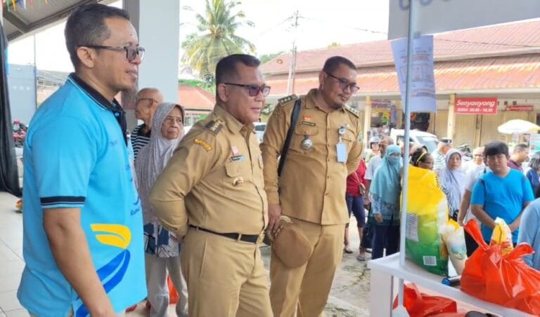 Sebanyak 500 Paket Sembako Disiapkan,untuk Gelar Operasi Pasar Murah Yang Di Adakan Di Pasar Jelang Sanggau