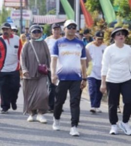 Jalan Sehat Ceria Diikuti Wakil Bupati Sanggau