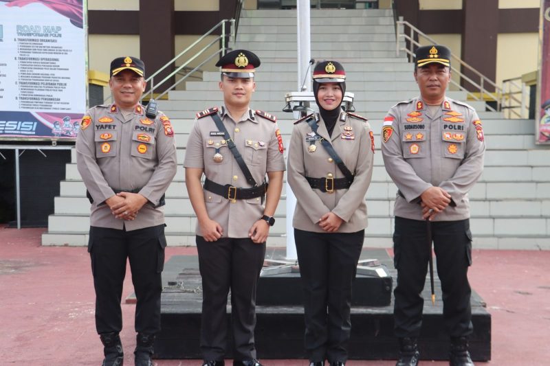 Serah Terima Jabatan Kasatlantas Polres Sanggau Kalbar